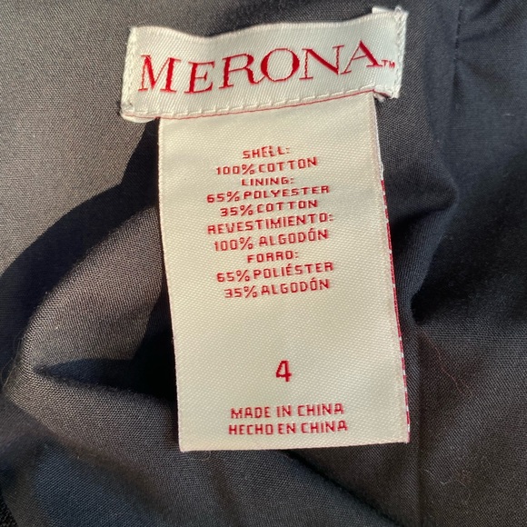 Merona 4 Black/White/Hot Pink Geometric A-Line Skirt Mini Lined Zip Closure - Picture 5 of 6